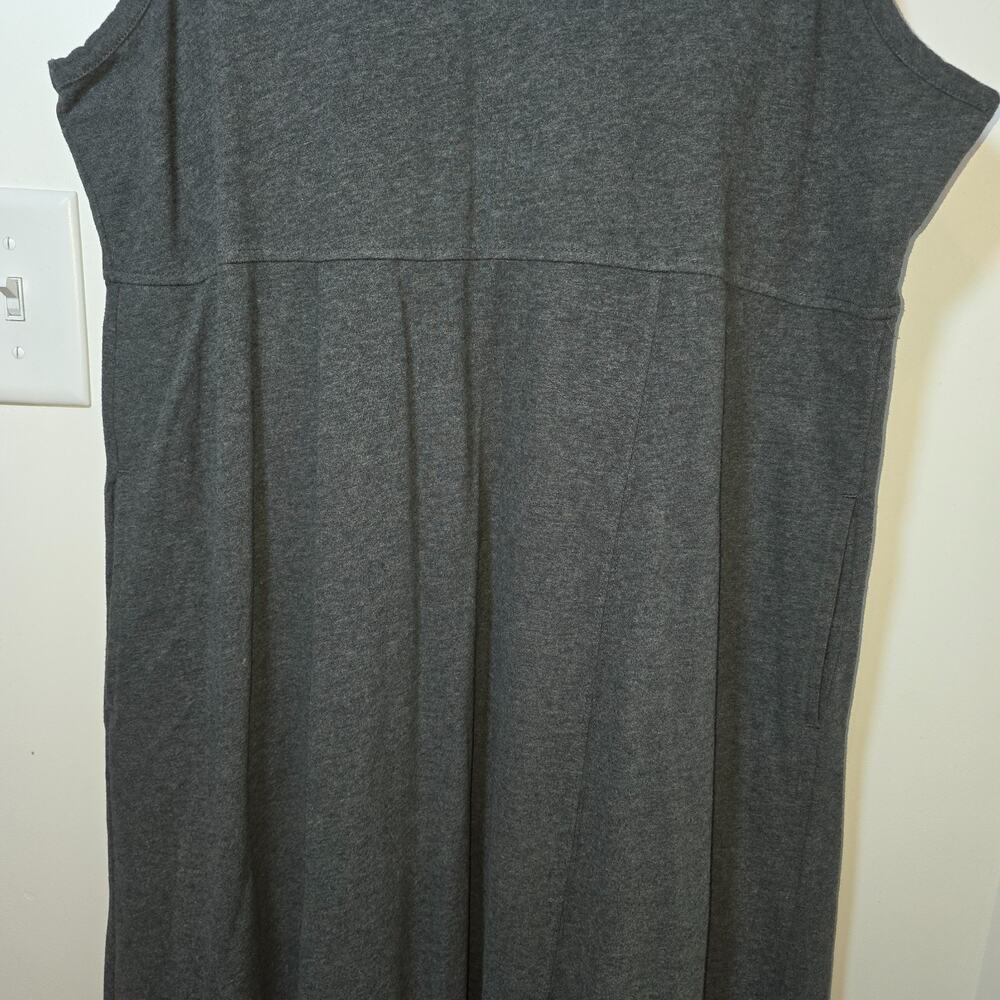 Vtg Eddie Bauer Dress Prairie Maxi Jumper Dress Cotton Modest Teacher Size S - Picture 3 of 6